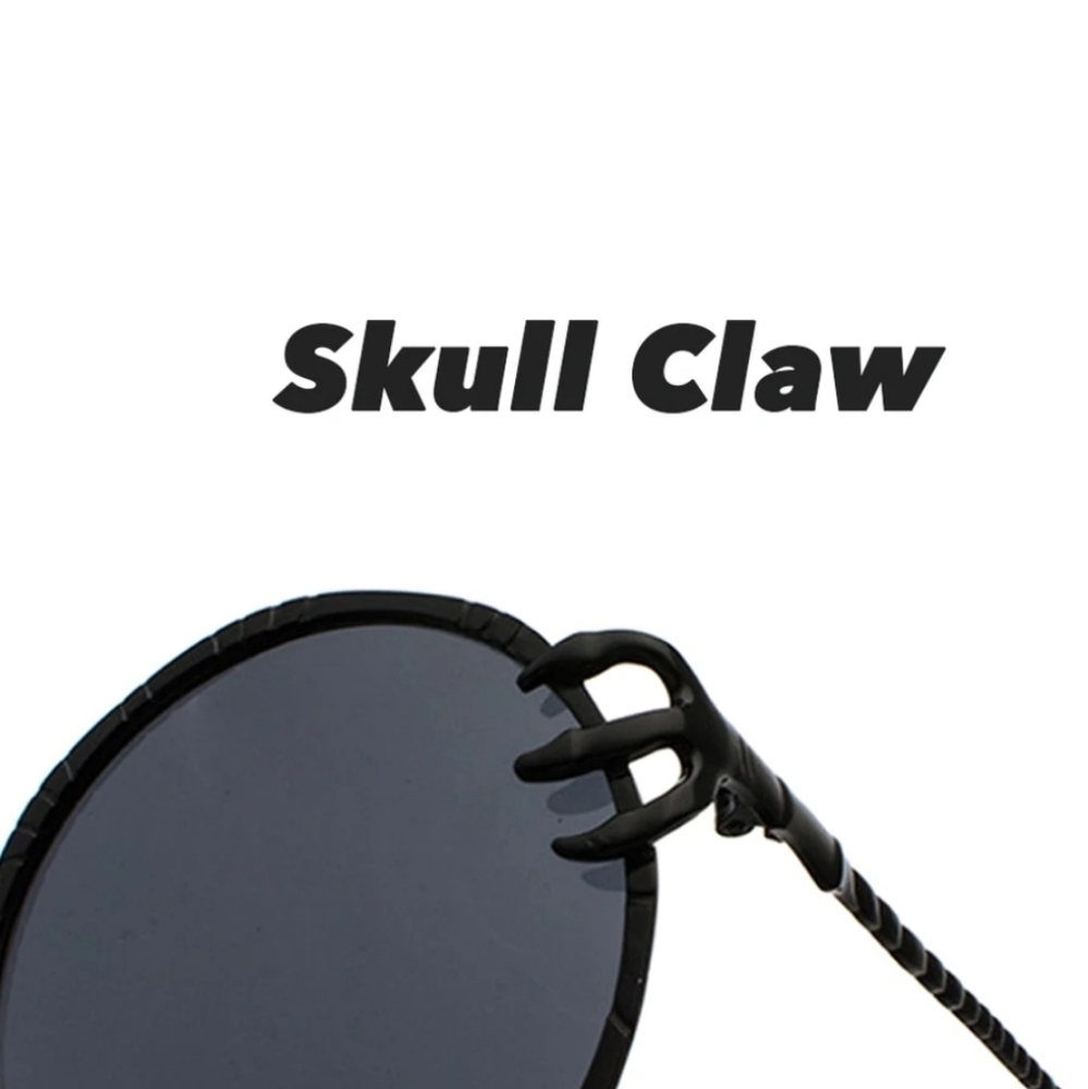 Gothic Round Claw Goth Sunglasses - Picture 5 of 8